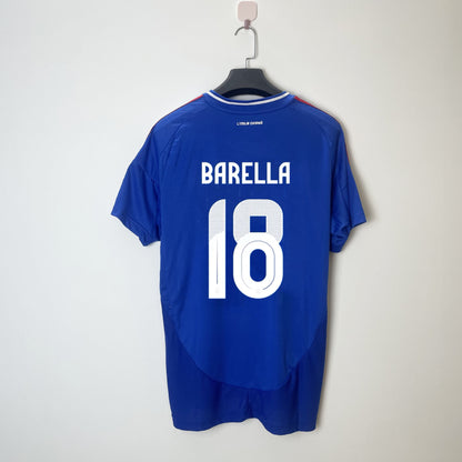 2024 Euro Italy Home Away Chiesa Barella Frattesi Jersey