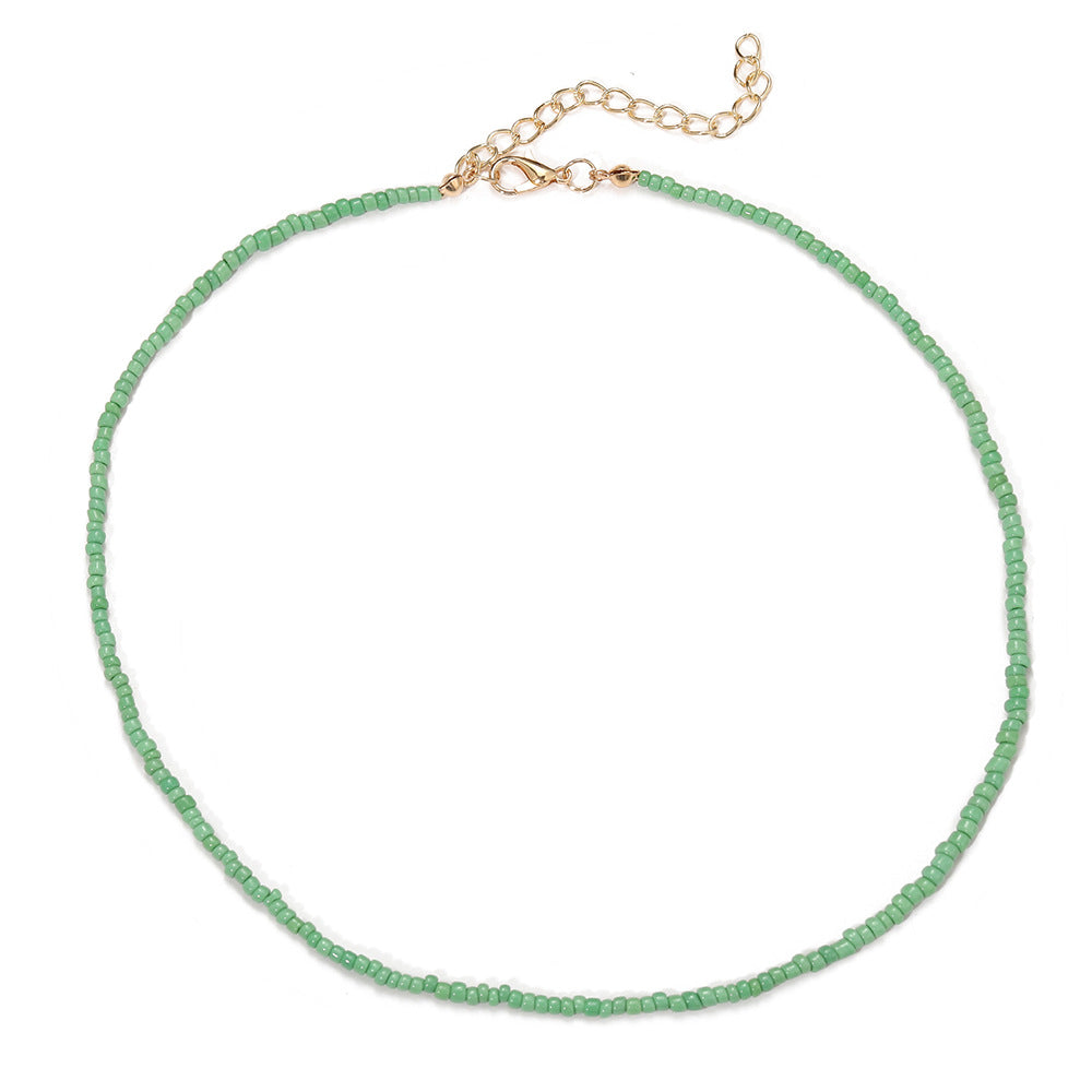 Bohemian Rice Bead Daisy Choker