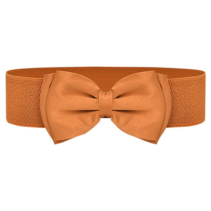 Chiffon bow elastic belt