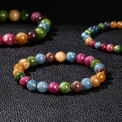 High quality imitation tourmaline chalcedony bracelet