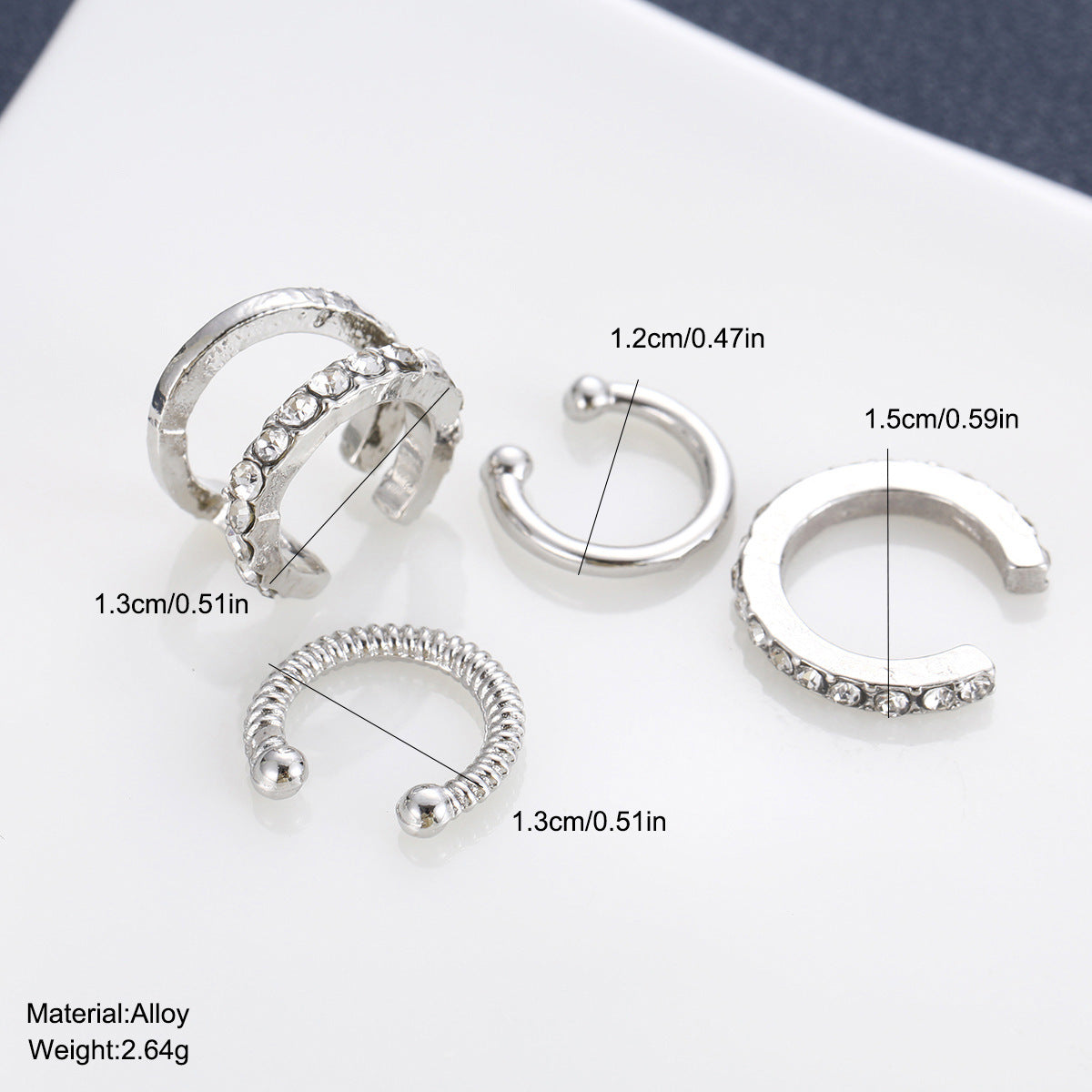C-Type Cartilage Ear Clip Set
