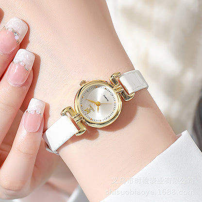 Reloj de cuarzo vintage para mujer con esfera pequeña 