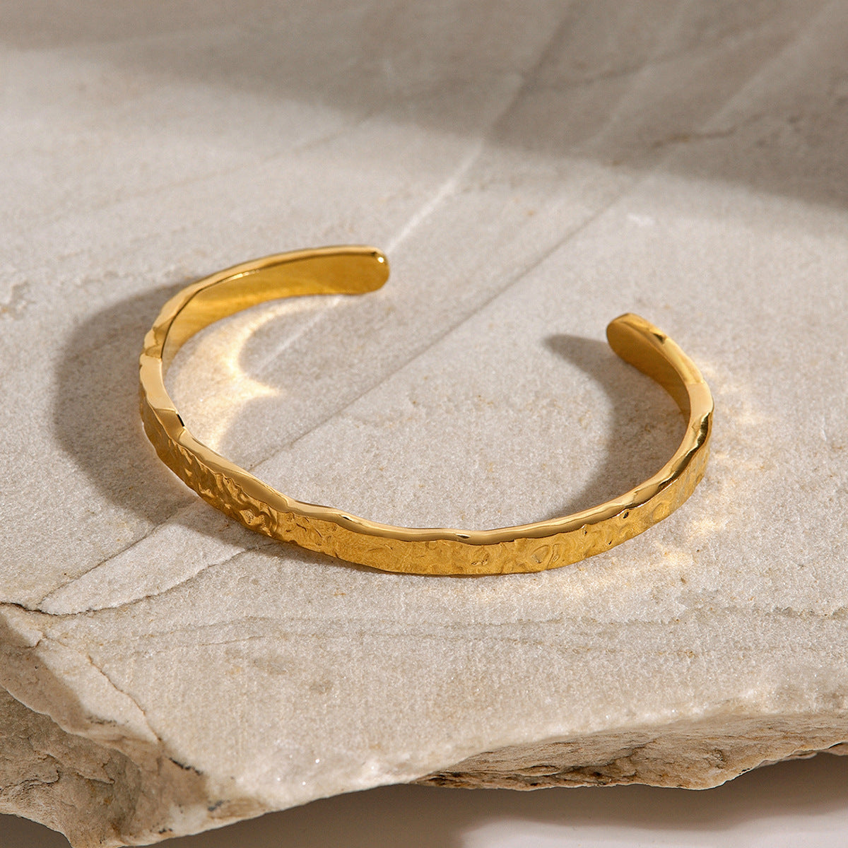 Wave pattern cuff bracelet