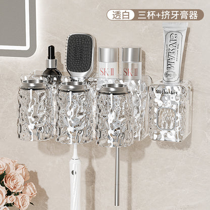 Soporte para cepillo de dientes sin taladro para montaje en pared para baño 
