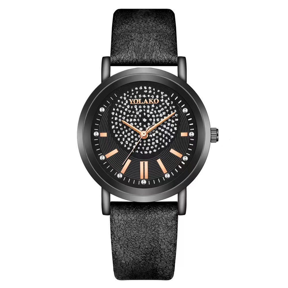 Starry Sky Womens Watch Leather Strap Trendy