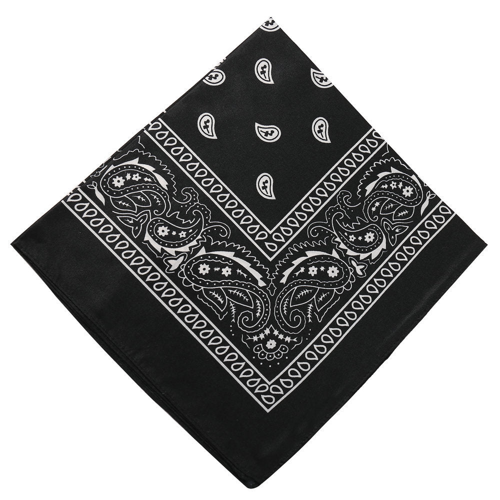 Pañuelo mágico para la cabeza con forma de bandana cuadrada con flores 