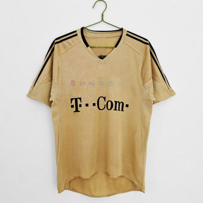Camiseta de manga corta amarilla de visitante del Bayern 13 Ballack 04-05 