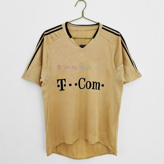 Camiseta de manga corta amarilla de visitante del Bayern 13 Ballack 04-05 