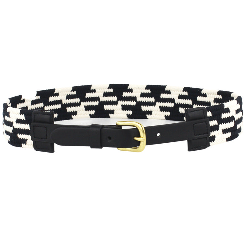 First layer cowhide belt women