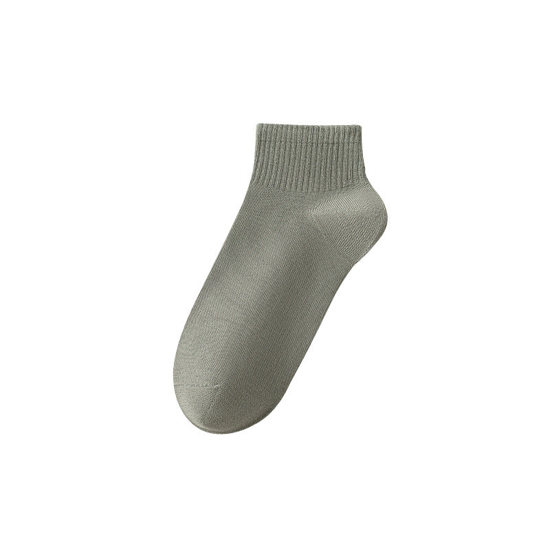 Calcetines tobilleros transpirables de algodón para hombre de primavera-otoño-verano 