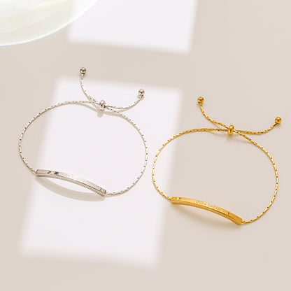 Cadena de tracción ajustable de acero titanio estilo europeo y americano simple 