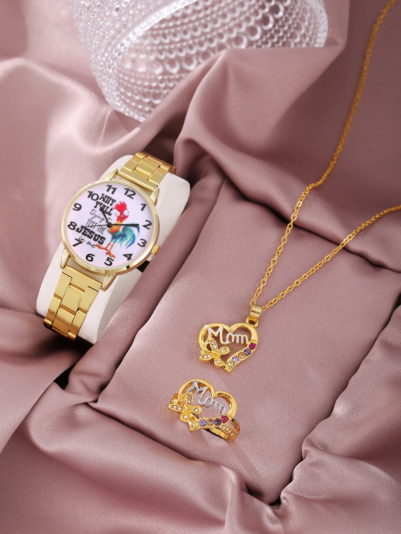Pearl Jewelry Set Quartz Watch