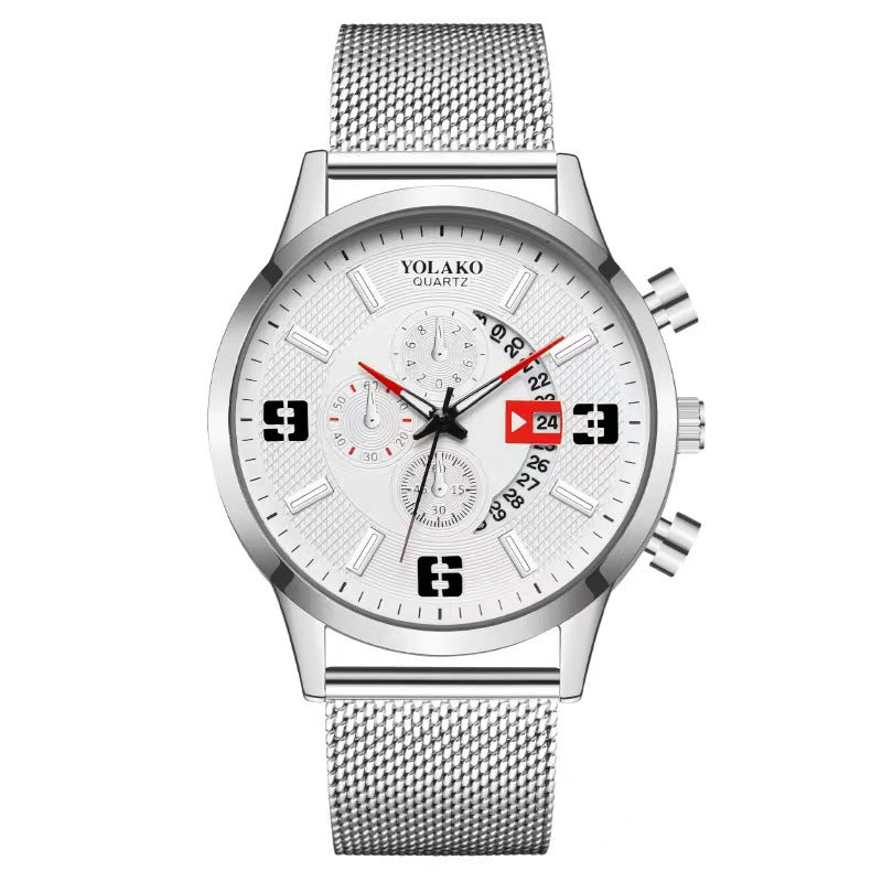 Fashion Big Digital Calendar Men's Watch