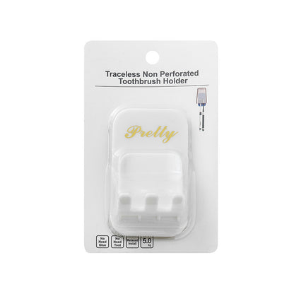 Translucent Toothbrush Holder and Mouthwash Cup Organizer