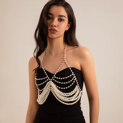 Pearl Bikini Chain Body Chain
