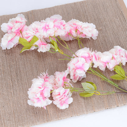 Encrypted 4-pronged 3-pronged cherry blossom tree artificial flowers
