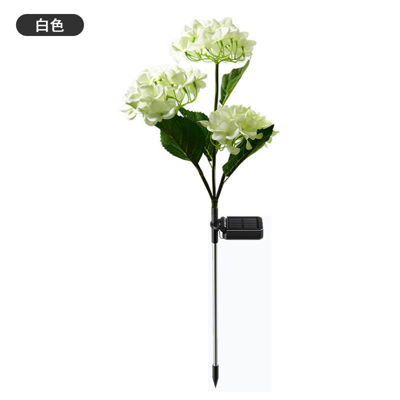 Solar hydrangea lamp ambient light