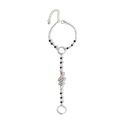 Hip Hop Metal Crystal Back Chain Jewelry