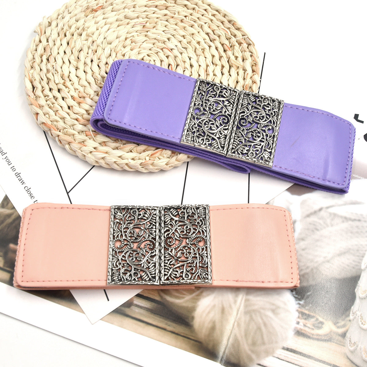 Elastic width belt 6cm wide