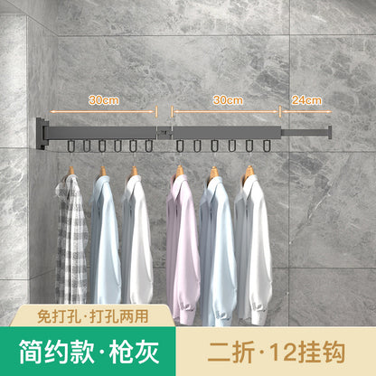 Folding Telescopic Clothes Rack