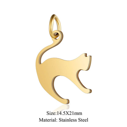 5 pcs/titanium steel jewelry connecting accessories pendant