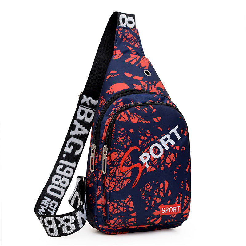 Color Chest bag Men's casual fanny pack