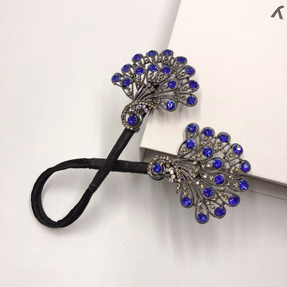 Peacock Hairpin Bun Maker High-End Platina Headwear