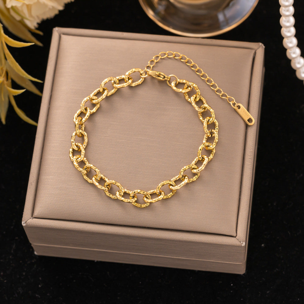 18K Gold Titanium Steel Bracelet
