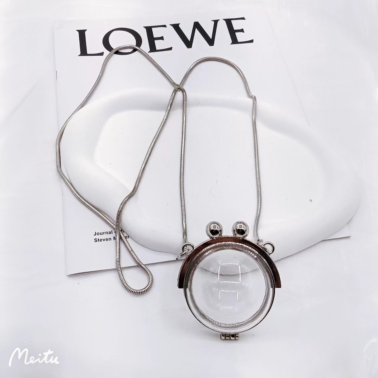 Transparent crystal ball bag