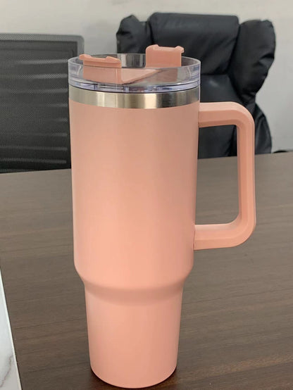 Botella para coche de 40 oz con asa, acero inoxidable 304, resistente al frío 