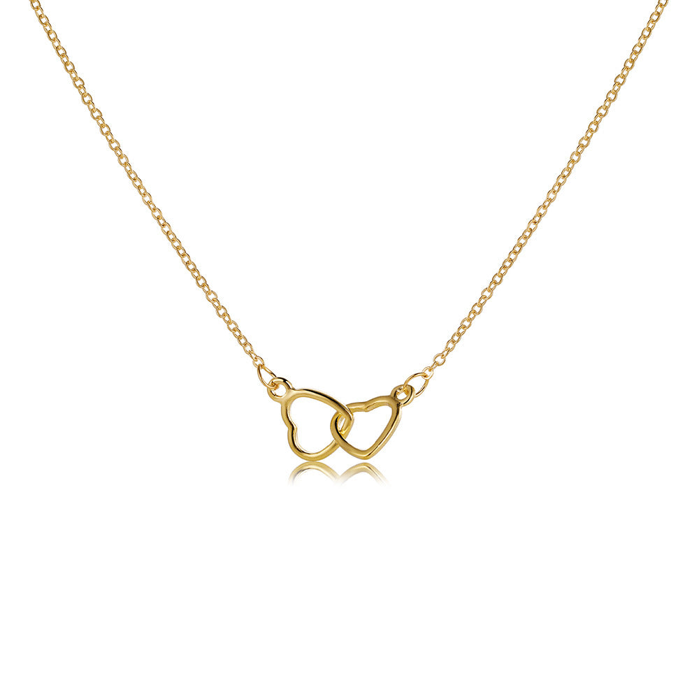 Double-Ring Heart Necklace