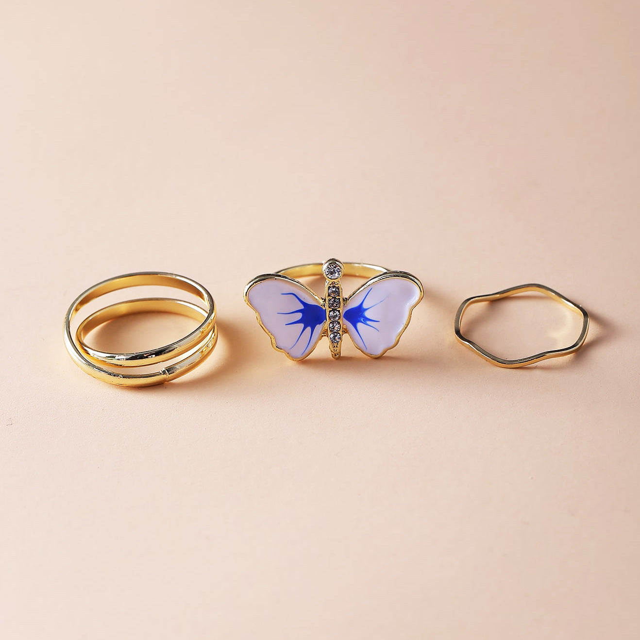 Butterfly Ring Jewelry Metal Alloy