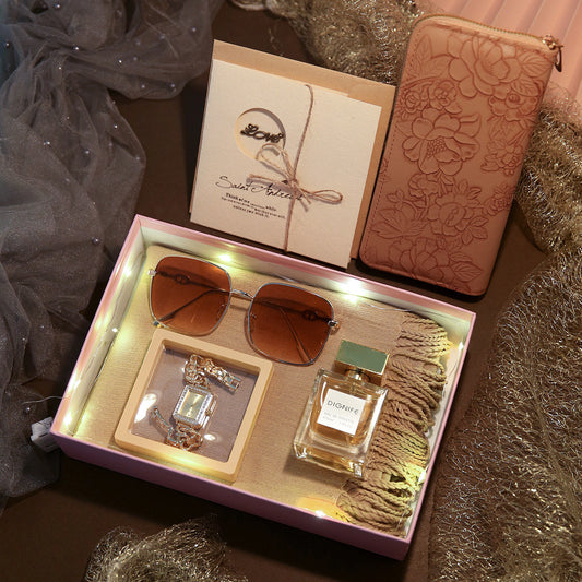 Quartz bracelet watch 7-piece gift box set