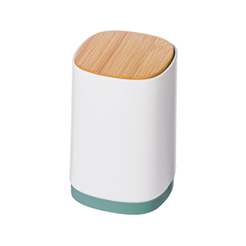 Automatic Toothpick Holder, Divided Cotton Swab Case