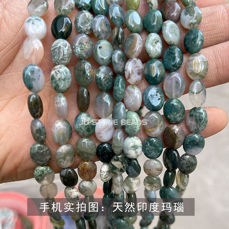 8X10mm crystal jade oval loose beads