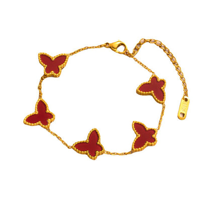 Butterfly Titanium Steel Bracelet - Trendy & Versatile Design