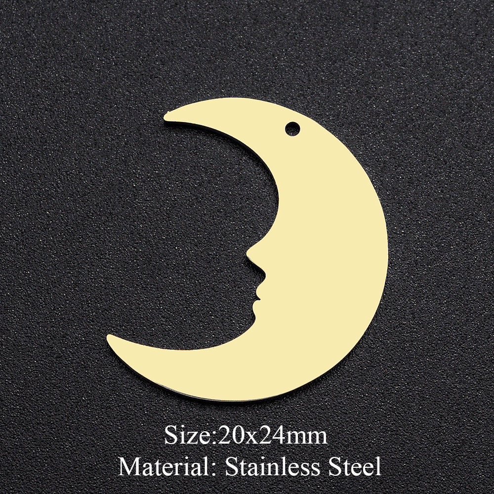 5 pcs/pack moon geometry accessories DIY pendant