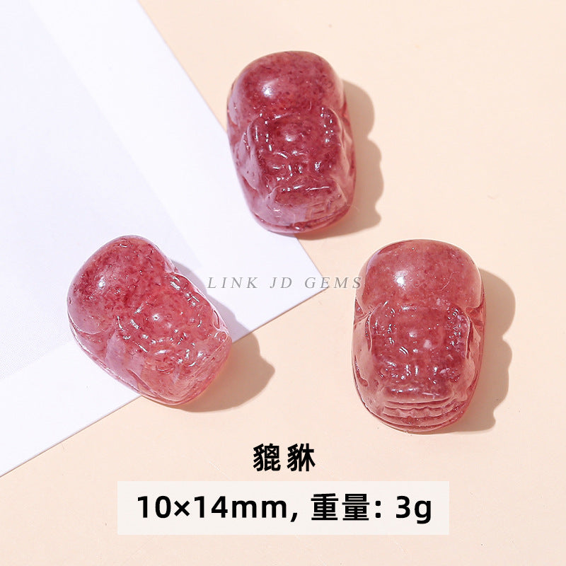 Fox Pixiu cat claw carving pendant