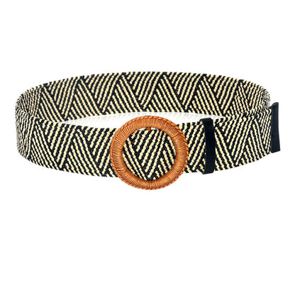 Non-porous round hole texture belt belt