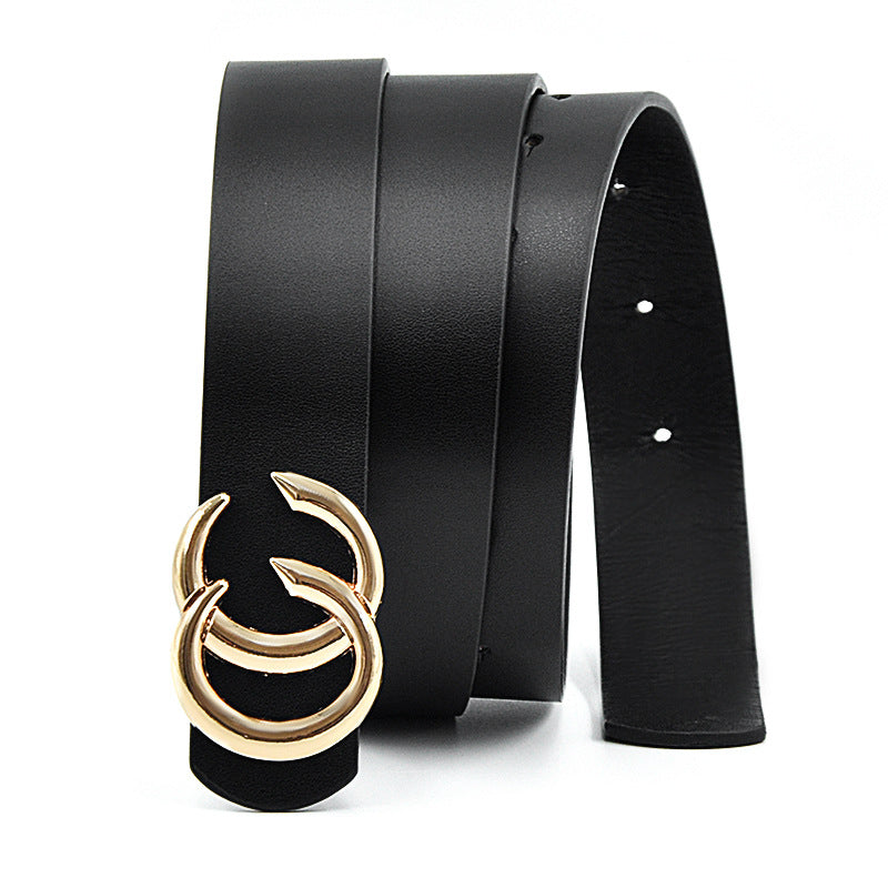 Faux leather decorative belt