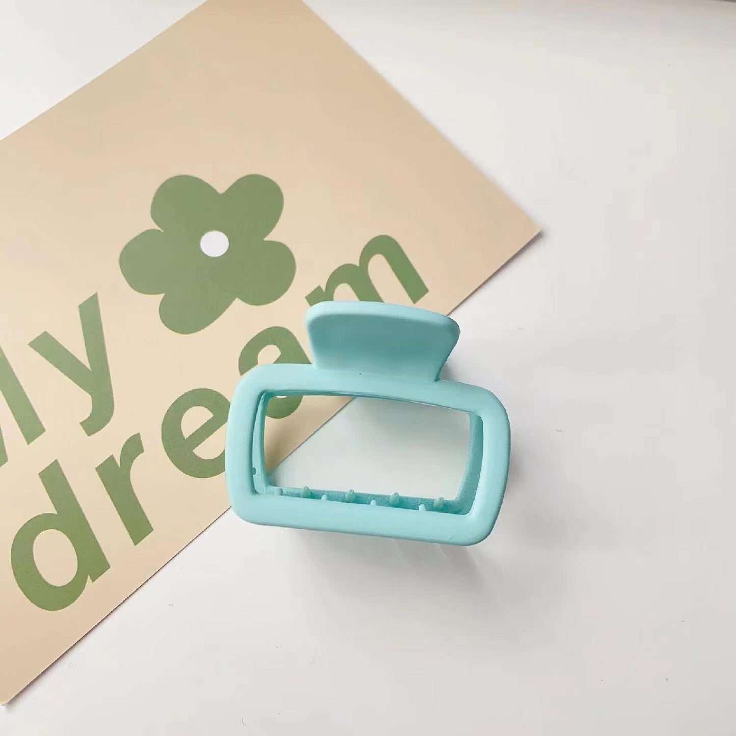 Fashion square small grab clip girl