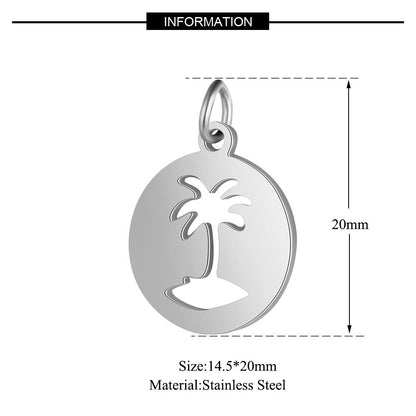5 pcs/titanium steel jewelry connecting accessories pendant