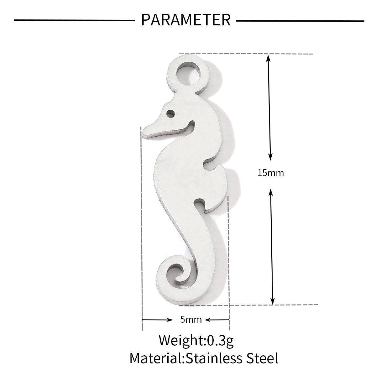 20 pcs/pack frog elephant bat titanium steel DIY pendant