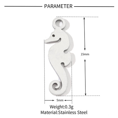 20 pcs/pack frog elephant bat titanium steel DIY pendant