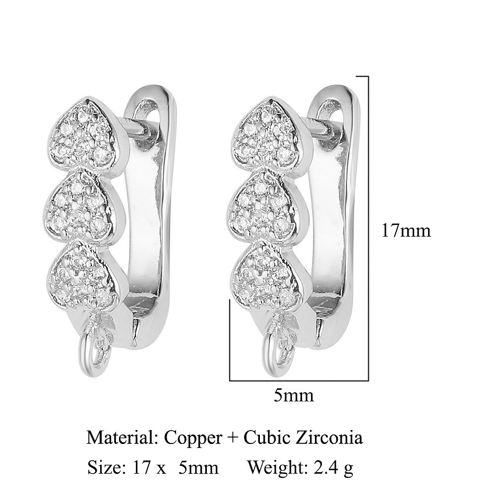 Round shell women's ear buckle