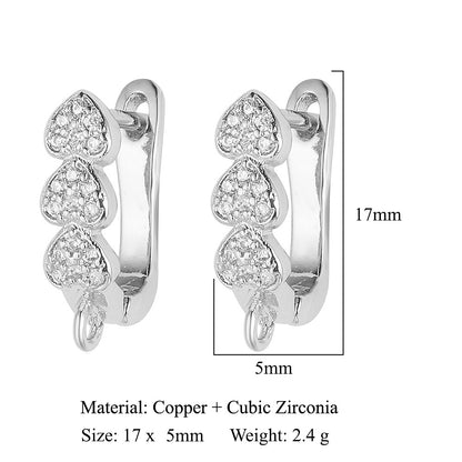Round shell women's ear buckle