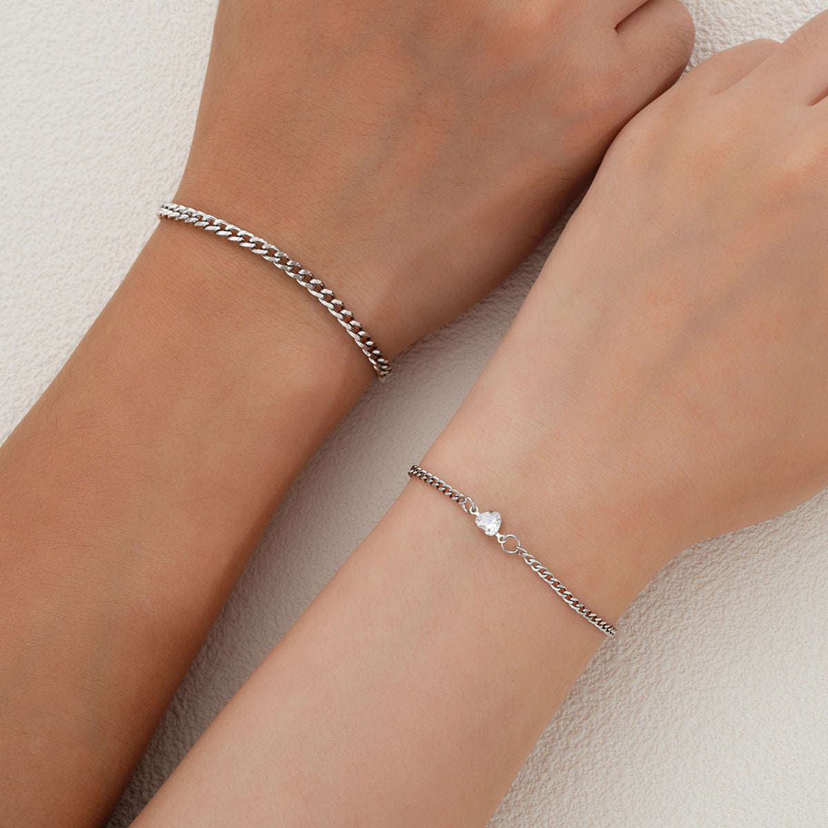 Stainless Steel Love Bracelet Set