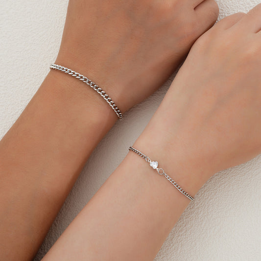 Stainless Steel Love Bracelet Set