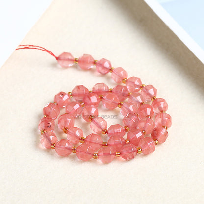 Crystal agate cut olive beads loose beads