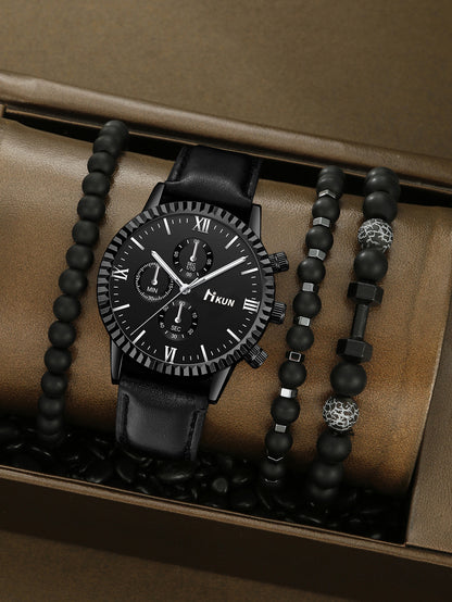 Quartz Watch Business Bracelet Set
